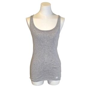 Vintage Aeropostale Heather Gray Ribbed Summer Tank Top Size Large Juniors